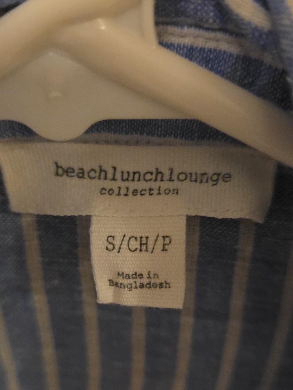 beachlunchlounge Blue & White Striped Button-Down Shirt - Picture 2 of 5